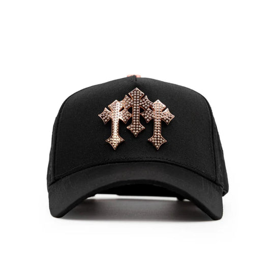 Barbas Hats Chrome Oro Rosado